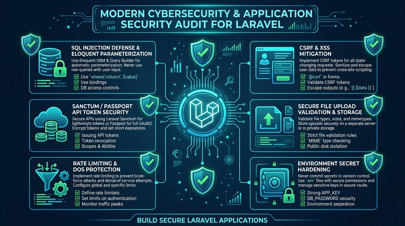 Modern Cybersecurity and Application Security Audit for Laravel