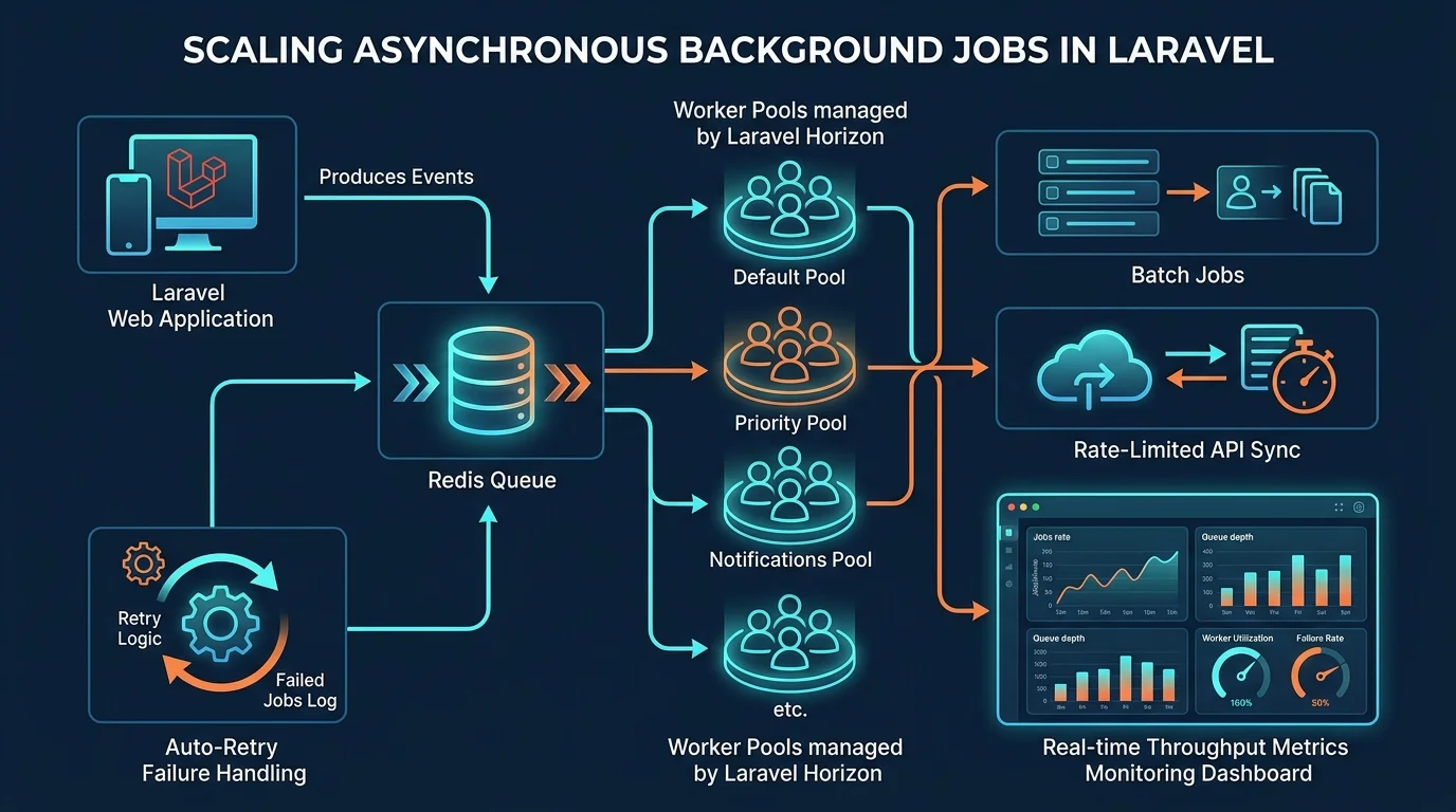 Scaling Asynchronous Background Jobs in Laravel with Redis and Horizon