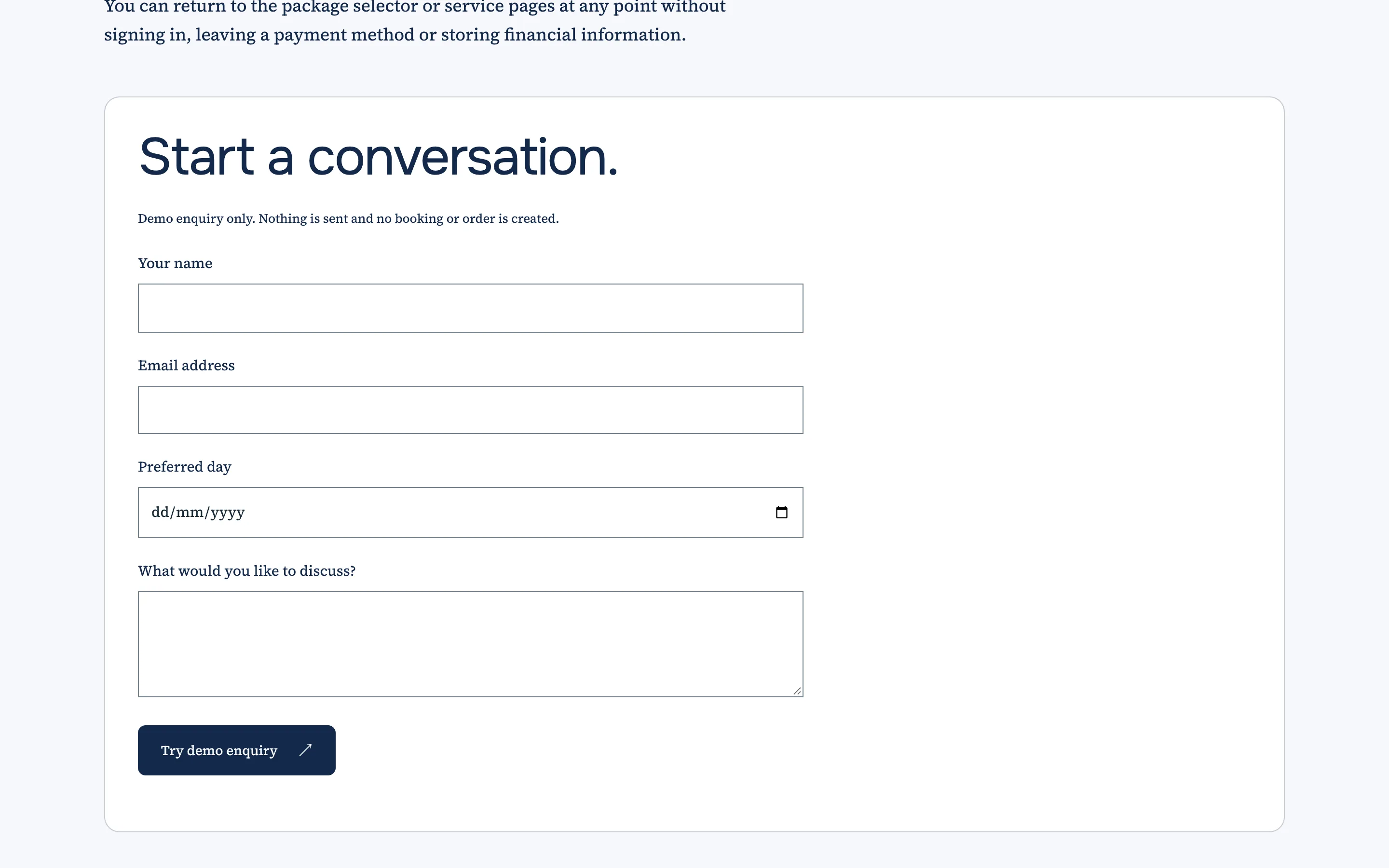Accounting firm demo — A clear next conversation