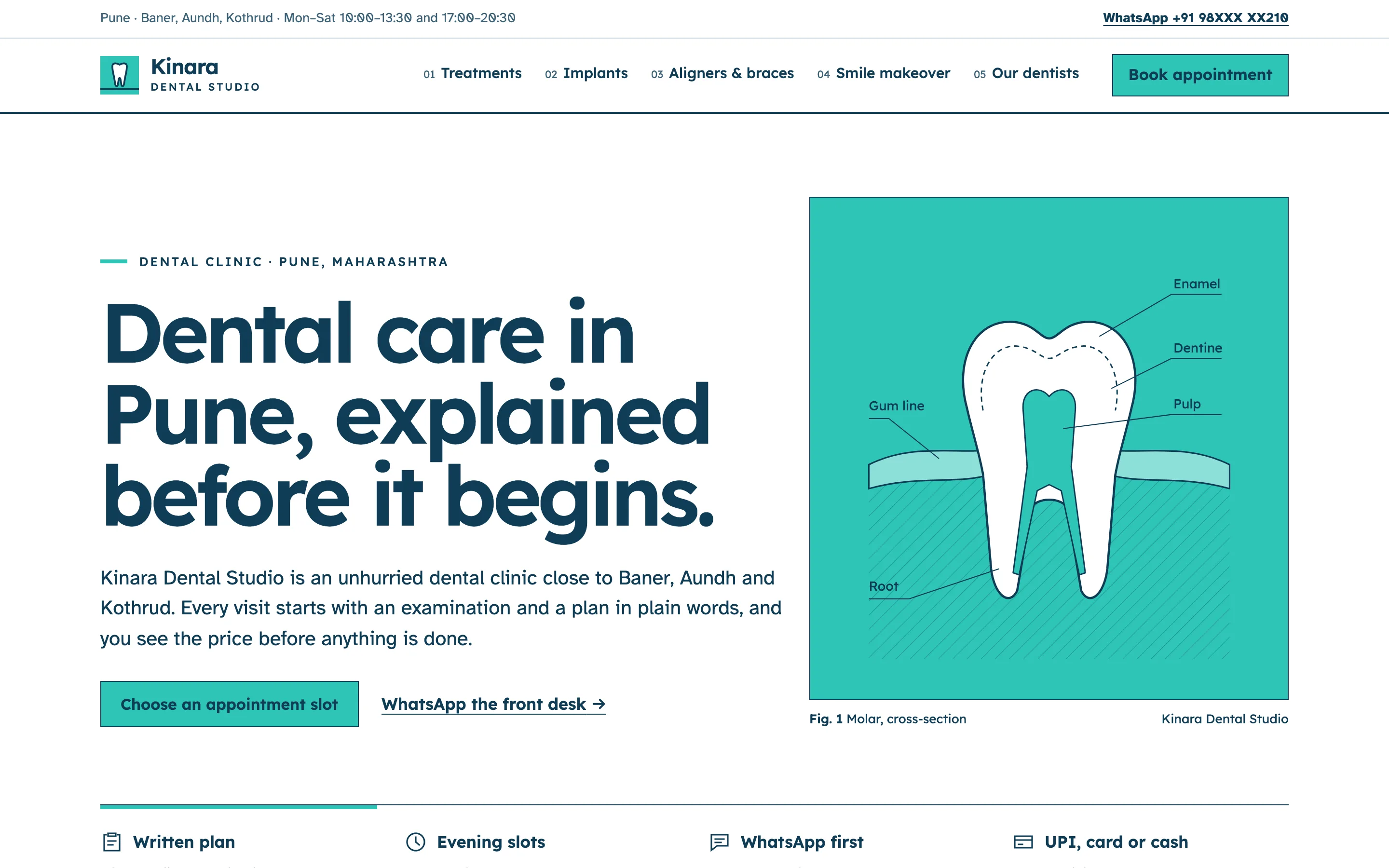 Dental clinics demo website by Smit Desai