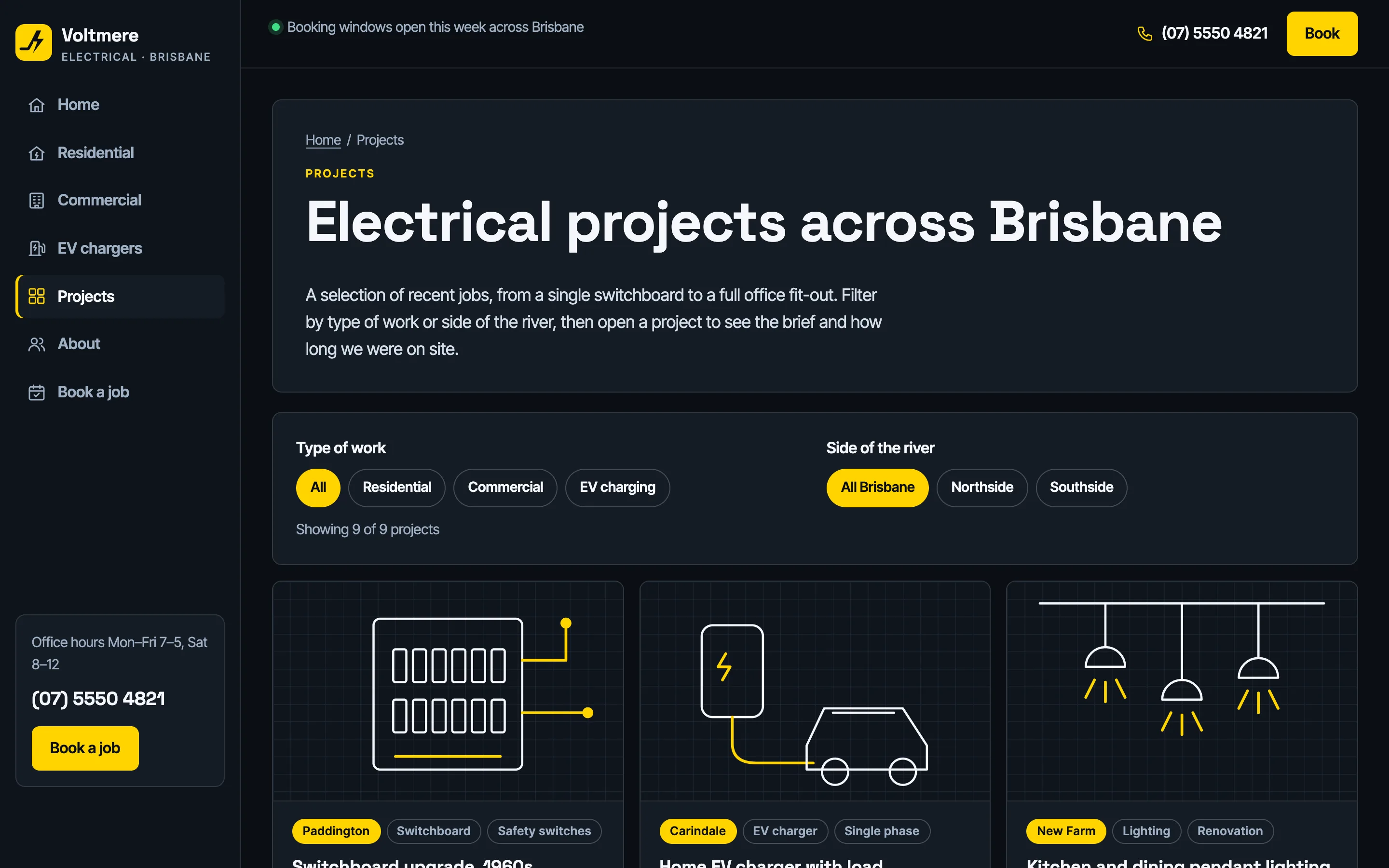 Electricians demo — Projects