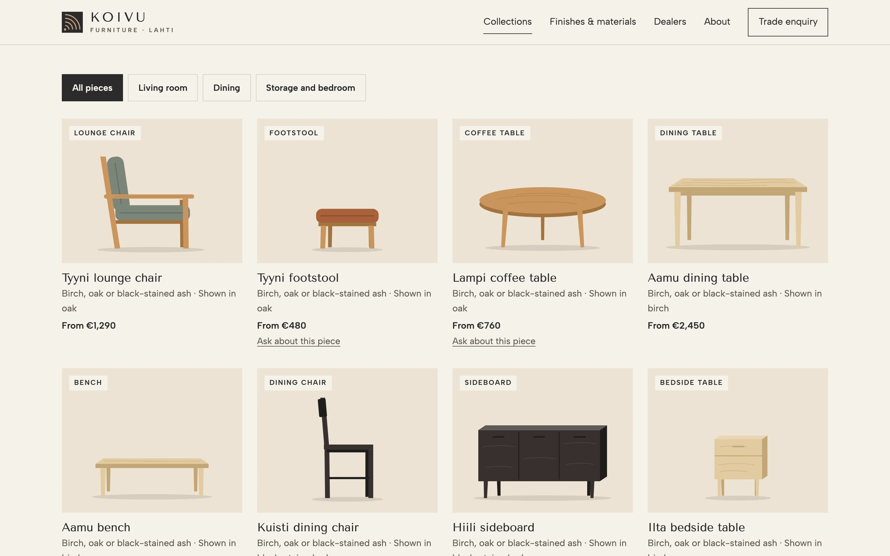 Furniture makers demo — Collection