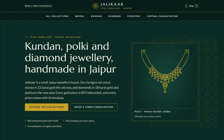 Jewellery shops demo website by Smit Desai