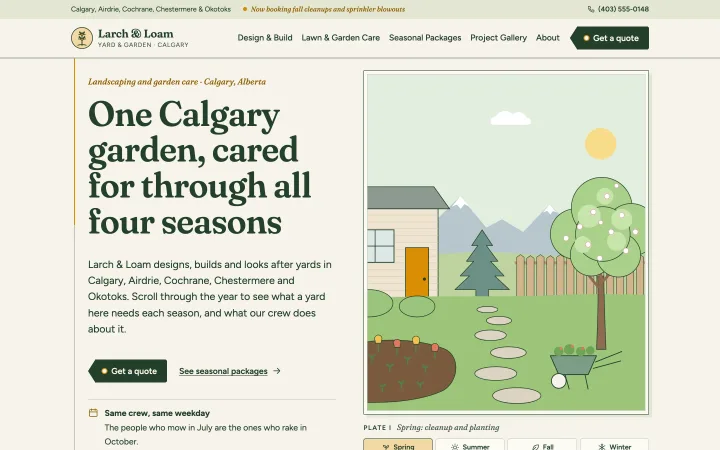 Landscapers and garden maintenance companies demo website by Smit Desai