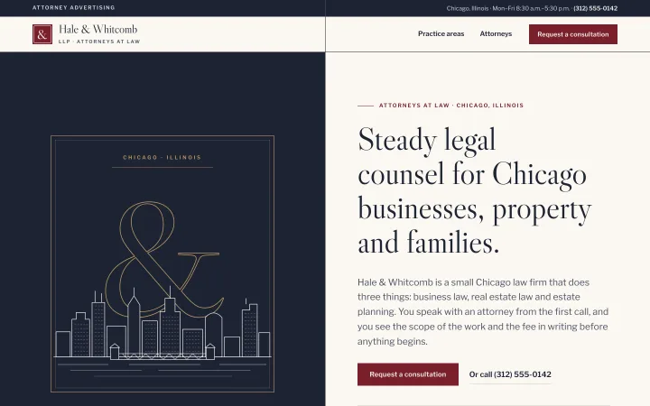 Law firms demo website by Smit Desai
