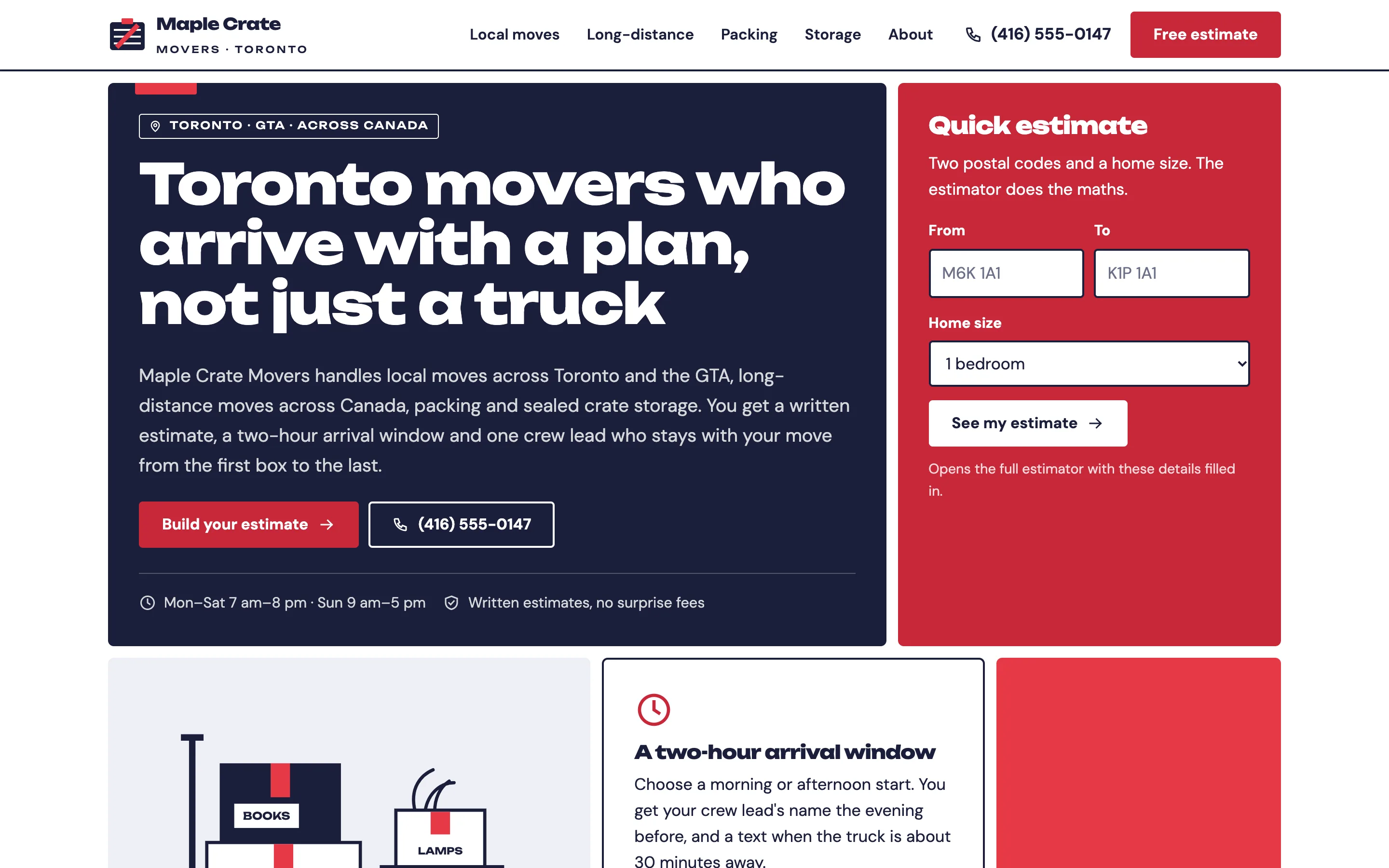 Moving and packing companies demo website by Smit Desai