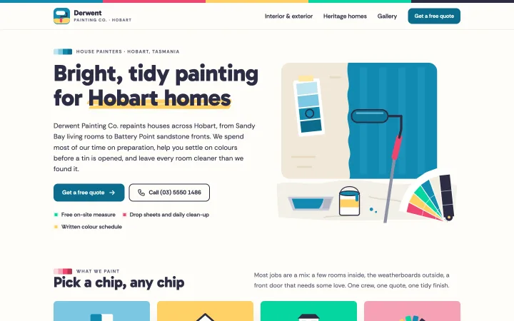 Painting contractors demo website by Smit Desai
