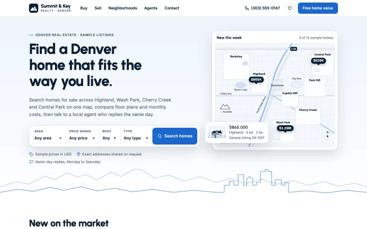 Real estate agencies demo website by Smit Desai