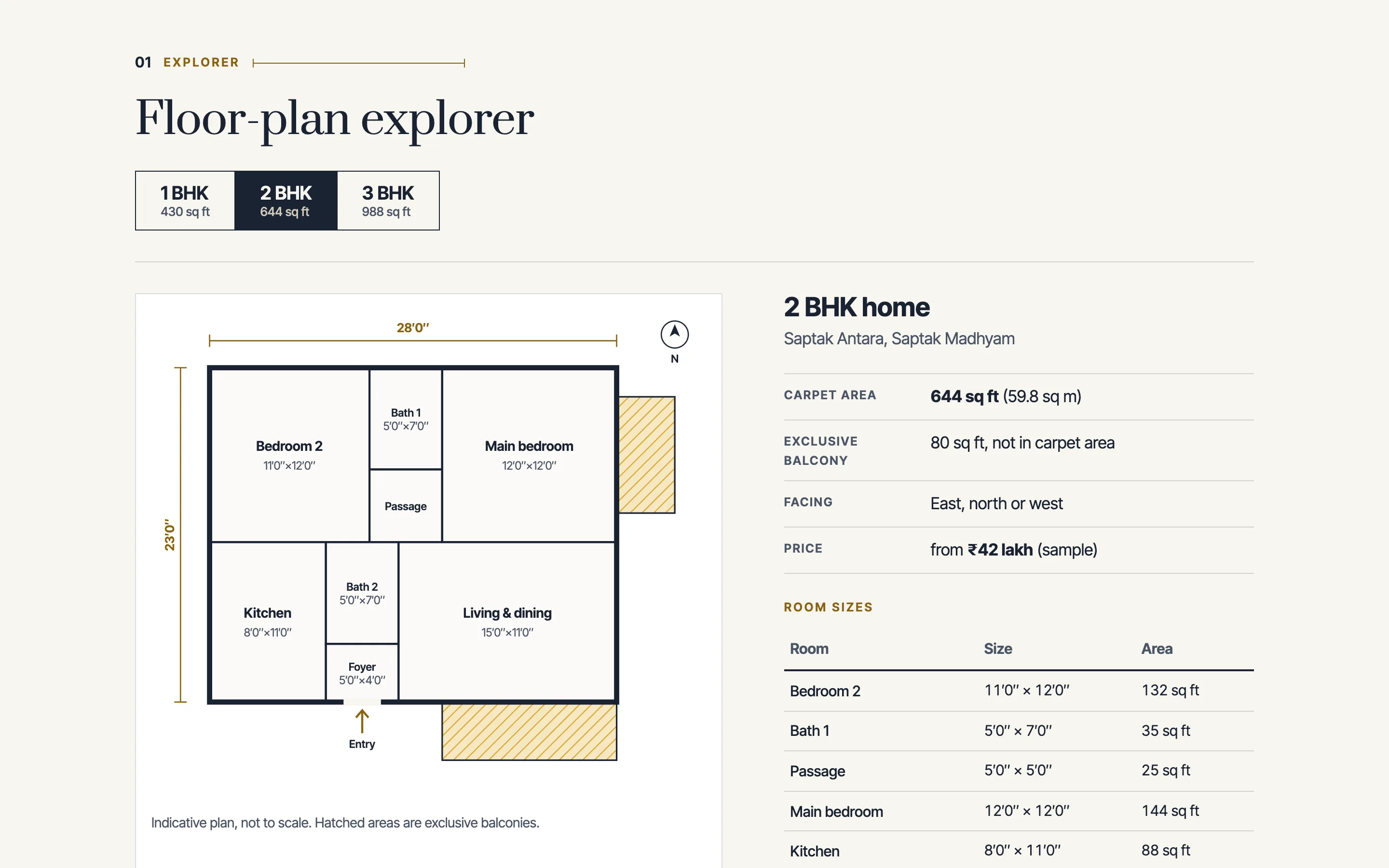 Real estate developers demo — Floor-plan explorer